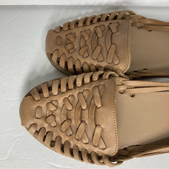 Nisolo Womens Huarache Sandal Flats Artisanal Almond size 9 Leather Upper - Picture 9 of 16